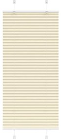 vidaXL Πλισέ περσίδα Κρέμα 65x100 cm Πλάτος υφάσματος 64,4 cm