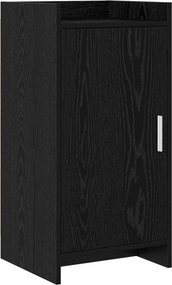 vidaXL Πλαϊνό γραφείο Μαύρη Δρυς 40 x 36 x 80 εκ Επεξεργασμένο Ξύλο