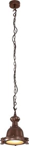 vidaXL Pendant Lighting Χάλκινο 25 x 25 x 134 cm Aluminum