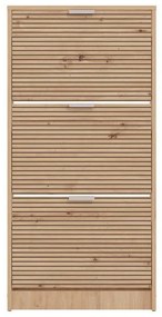 Παπουτσοθήκη Base 13 Artisan Oak με Μαύρες Γραμμές 58x18x119εκ. 58x18x119 εκ.