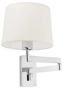 Φωτιστικό Τοίχου - Απλίκα Artis Articulated 68495-02 E27 max 15W Chrome - Beige Faro Barcelona