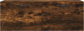 vidaXL Ντουλάπι Τοίχου Καπνιστή δρυς 100x36,5x35εκ. Επεξεργασμένο Ξύλο