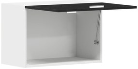 vidaXL Μαύρο Ράφι Τοίχου - 60x31x60 εκ., Από Επεξεργασμένο Ξύλο