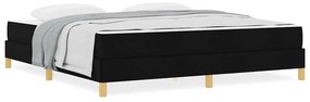 vidaXL Κρεβάτι με ελατήρια Μαύρο και Καφέ 180 x 200 cm