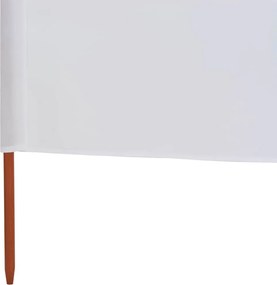 vidaXL Προστατευτικό Αέρα 9 Πάνελ Λευκό Άμμου 1200x160 εκ. Υφασμάτινο