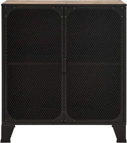 vidaXL Ντουλάπι Αποθήκευσης Ρουστίκ Καφέ 72x36x82 εκ. Μέταλλο / MDF