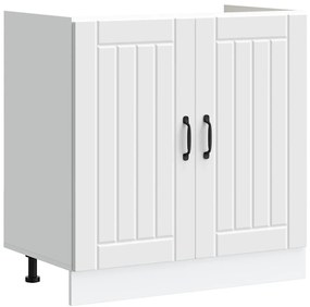 vidaXL Ντουλάπα Κουζίνας με αποθήκευση 2 pcs Λευκό 80 x 46 x 81.5 εκ