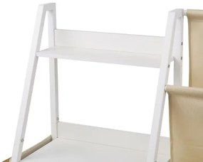VEVOR 3-Tier Kids Bookshelf, Toy Storage Organizer for Toddler, Book Shelf for Kids Rooms with Sling Book Rack and Storage Bag, Kids Storage Book Shelves for Kids Room, Playroom, Kindergarten, Nursery