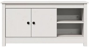 vidaXL Έπιπλο Τηλεόρασης Λευκό 103x36,5x52 εκ. από Μασίφ Ξύλο Πεύκου