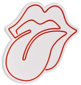 Φωτιστικό LED Neon "Rolling Stones" Megapap χρώμα κόκκινο 36x2x41εκ.