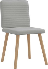 vidaXL Καρέκλες τραπεζαρίας 6 τεμ Cloud Grey Fabric
