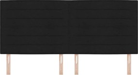 vidaXL Κεφαλάρι Μαύρο 200 cm ύφασμα