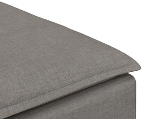 vidaXL Υποπόδιο Καναπέ-Μεταλλικό Χρώμα Μπεζ 100x100x48 εκ.