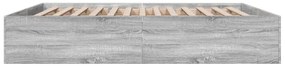 vidaXL Πλαίσιο Κρεβατιού Γκρι Sonoma 200x200 εκ. Επεξεργασμένο Ξύλο