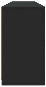 vidaXL Μπουφές με Φώτα LED Μαύρος 162 x 37 x 67 εκ.