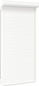 vidaXL Ρολό εισόδου Λευκός 110 x 220 cm Αλουμίνιο και Πολυουρεθάνη