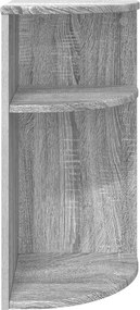 vidaXL End Table Γκρίζο Σονομα 29,6 x 29,6 x 60 εκ Επεξεργασμένο ξύλο