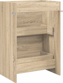 vidaXL Ντουλάπι Κάτω από τον Νιπτήρα Sonoma Δρυς 56 x 37,5 x 81 εκ