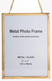 Κορνίζα Κρεμαστή 84544 13x18cm Gold Metal