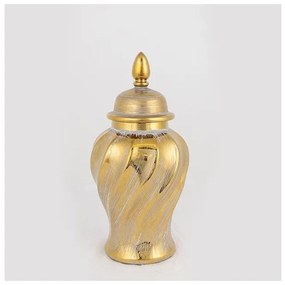 Βάζο Κεραμικό Χρυσό 14.8x14.8x30cm 752-20036 Estheti-752-20036-Χρυσό 752-20036