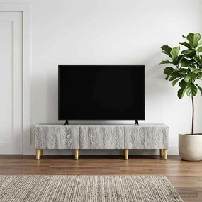 VidaXL Ντουλάπι TV 147 x 34,5 x 30 εκ Γκρι Sonoma Επεξεργασμένο Ξύλο