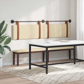 vidaXL Κρεμαστό Κεφαλάρι Κρεμ Αντίκα PU