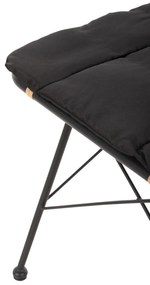 Καρέκλα ALLEGRA C5691.11 Μεταλλική με Wicker Μπεζ - Μαύρο 51x54x84Υεκ. 51x54x84 εκ.