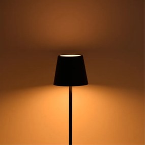Επιτραπέζιο φωτιστικό αφής LED Brave Ι pakoworld επαναφορτιζόμενο σε μαύρη απόχρωση Φ11.5x37εκ - 358-000009