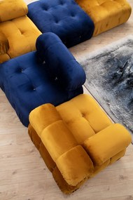 1-Seat Sofa Bubble O1 - Velvet Blue Blue