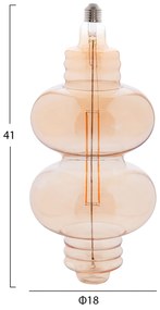 Λαμπτήρας Led Filament 8w E27 3000k Gold Color Dimmable