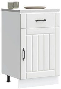 ντουλάπι βάσης κουζίνας Lucca Λευκό κατασκευασμένο ξύλο
