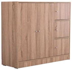 ΝΤΟΥΛΑΠΙ ΜΕ 4 ΑΠΟΘ.ΧΩΡΟΥΣ MATIN  SONAMA OAK ΜΕΛΑΜΙΝΗ 117x39,5x99,5Υεκ