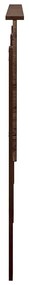 vidaXL Κεφαλάρι με κεφαλάρι Καφέ δρυς 180 cm Επεξεργασμένο ξύλο