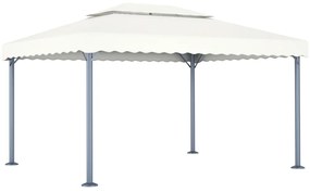vidaXL Κιόσκι Κρεμ 400 x 300 εκ. Αλουμινίου
