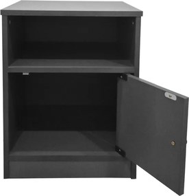 Κομοδίνο Lenea pakoworld ανθρακί 40x40x50εκ