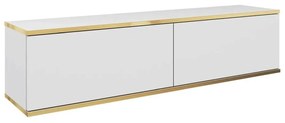 Έπιπλο Τηλεόρασης Κρεμαστό Oro P_ORO_STVb 135x30x32cm White-Gold