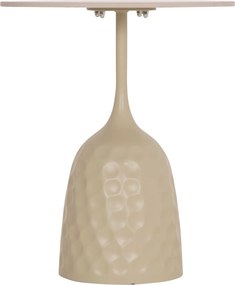 ΤΡΑΠΕΖΙ ΣΑΛΟΝΙΟΥ LONGSTEM HM18317.04 ΒΑΣΗ ΣΑΜΠΑΝΙ--ΚΕΡΑΜΙΚΟ TOP TRAVERTINE STONE Φ50