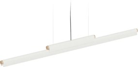 LED Κρεμαστό Φωτιστικό Rudi 120cm Pendant 32W Λευκό