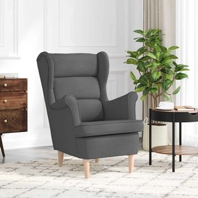 vidaXL Πολυθρόνα Σκούρο Γκρι 74x84x100 εκ. Υφασμάτινη