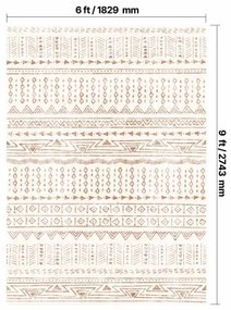 VEVOR Large Area Rug 6x9 ft Anti-Skid and Tear-Resistant Floor Mat Modern Beige