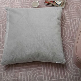 Διακοσμητικό Μαξιλάρι Γούνινο (70x70) Pol Rugs & Mats Rabbit Silver