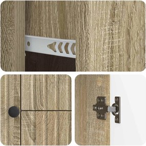 vidaXL Ντουλάπι TV Sonoma Δρυς 89 x 34,5 x 60 εκ. Επεξεργασμένο Ξύλο