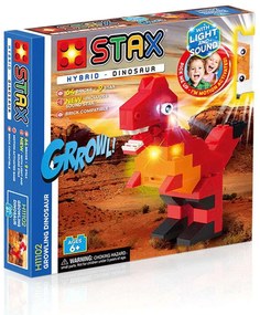 Τουβλάκια Growling Dinosaur (Σετ 73Τμχ) LS-H11102 Multi Light STAX