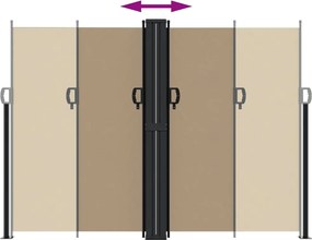 vidaXL Σκίαστρο Πλαϊνό Συρόμενο Taupe 180 x 1200 εκ.