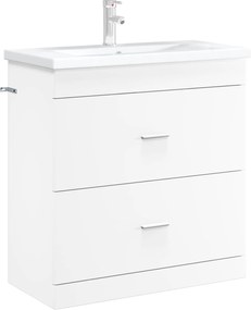 vidaXL Ντουλάπι Κάτω από τον Νιπτήρα Λευκό 78,5 x 37,5 x 81 εκ