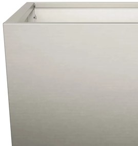 Ζαρντινιέρα Κήπου 45x45x75 εκ Ατσάλι Σκληρυθέν στον Αέρα - Καφέ