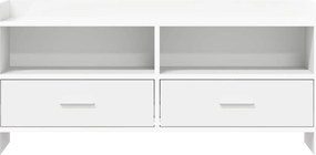 vidaXL Ντουλάπι TV 100 x 33 x 47 εκ Λευκό Επεξεργασμένο Ξύλο
