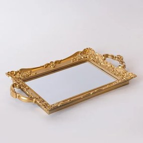ΔΙΣΚΟΣ ΜΕ ΚΑΘΡΕΦΤΗ ΠΛΑΣΤΙΚΟΣ ΧΡΥΣΟΣ 33.5x19.5cm|752-16107