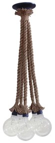 Φωτιστικό Οροφής Πολύφωτο UT-5 31-0195  Brown Rope