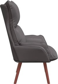 vidaXL Πολυθρόνα Γκρι 69 x 74 x 93 εκ. Δερματίνη